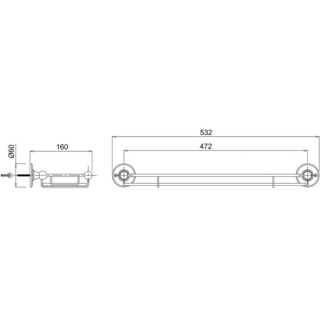 Burlington Shelf with Rail